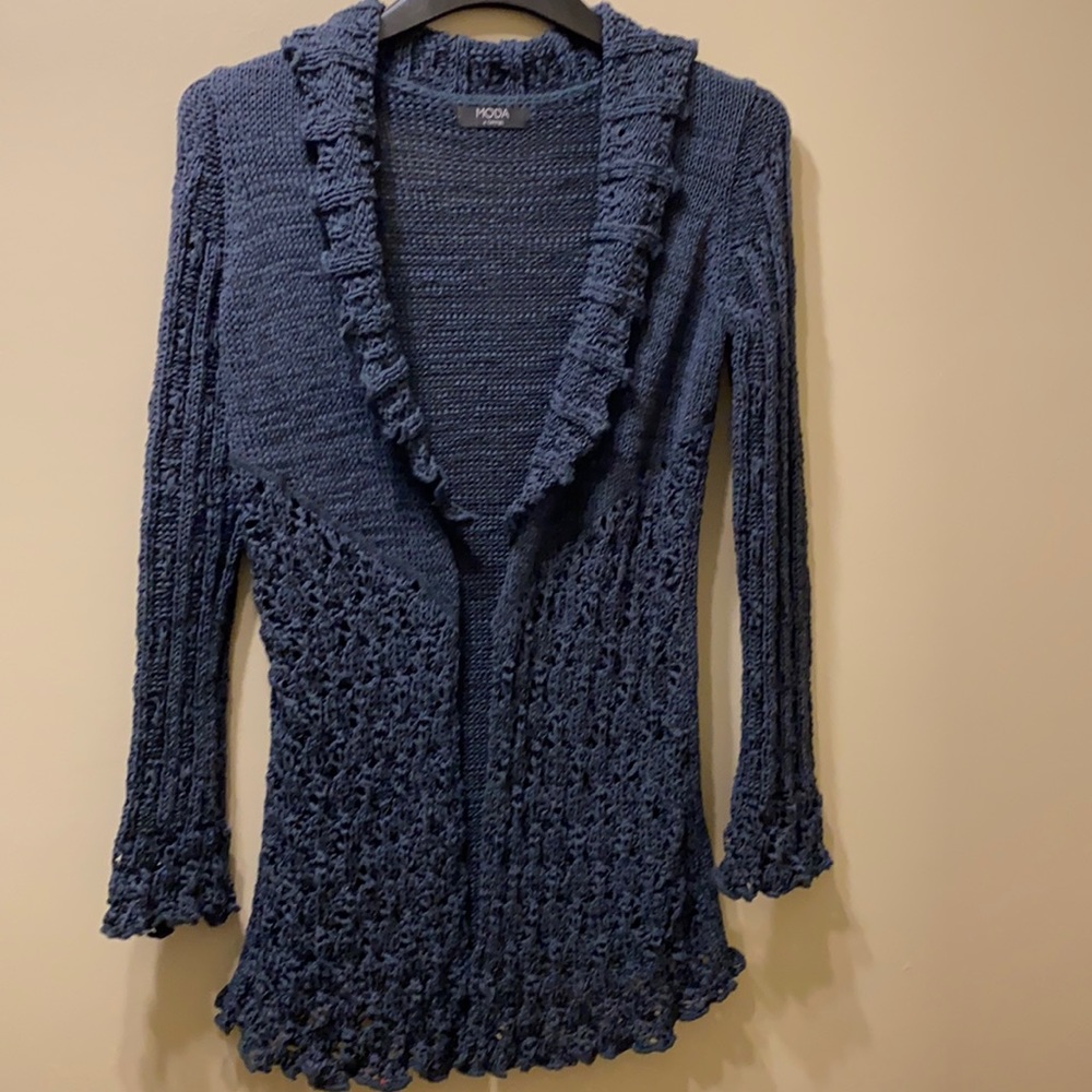 MODA at George. Beautiful Teal blue open front cardigan. Woman’s medium (10UK)
